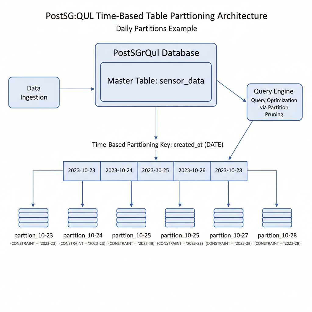 postgresql time based partitions