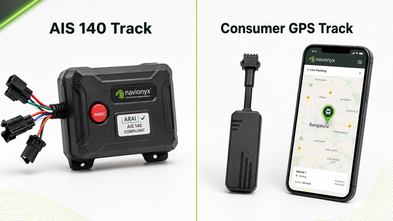 Navionyx AIS 140 and consumer GPS tracker dealer program comparison