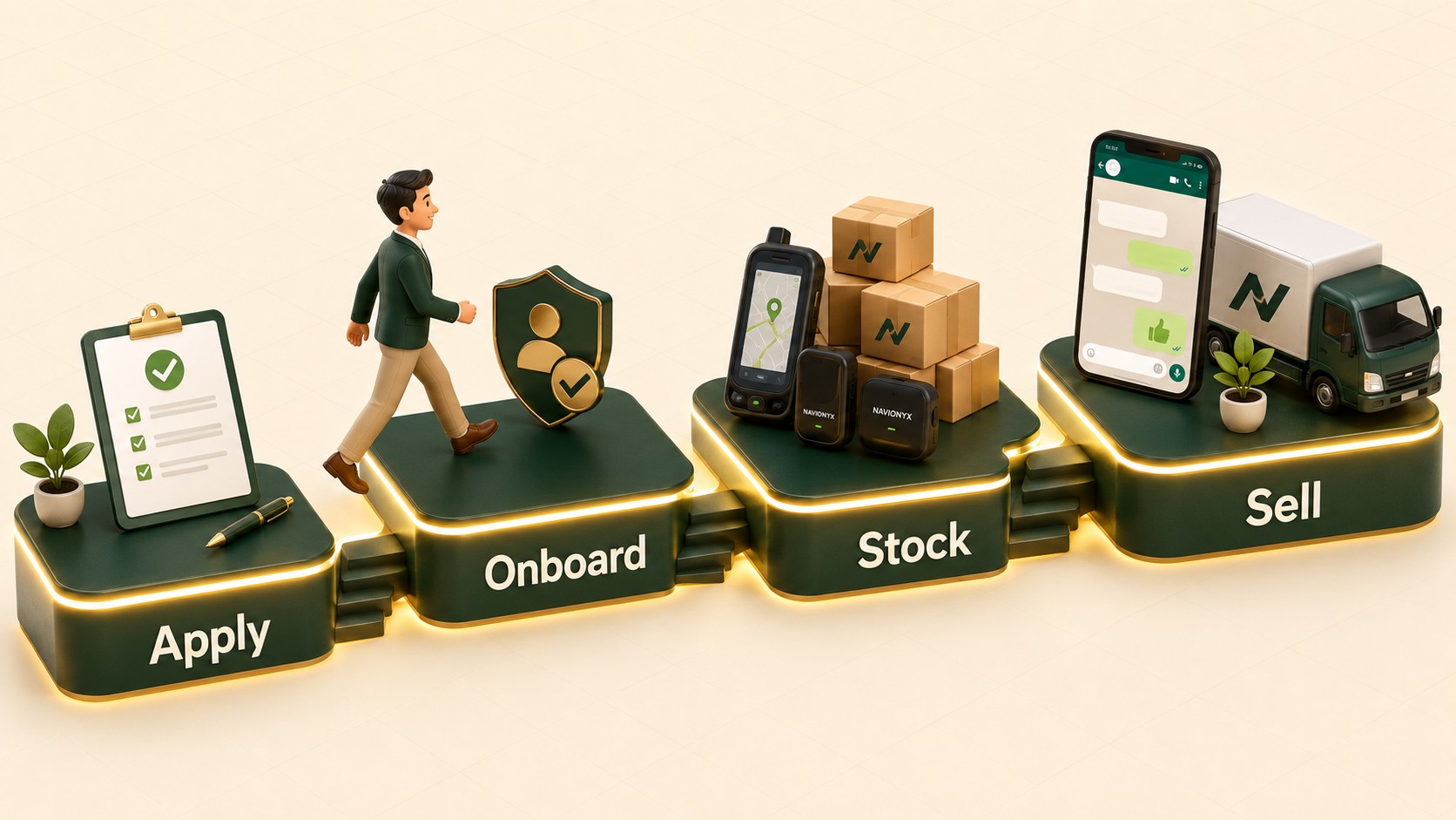 Navionyx dealer onboarding journey