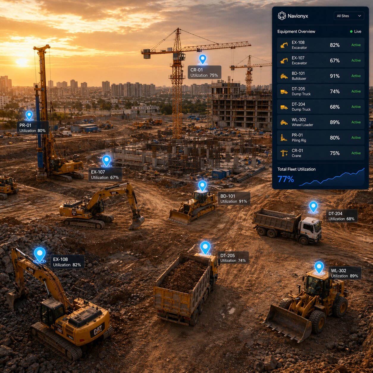 Construction Equipment Tracking