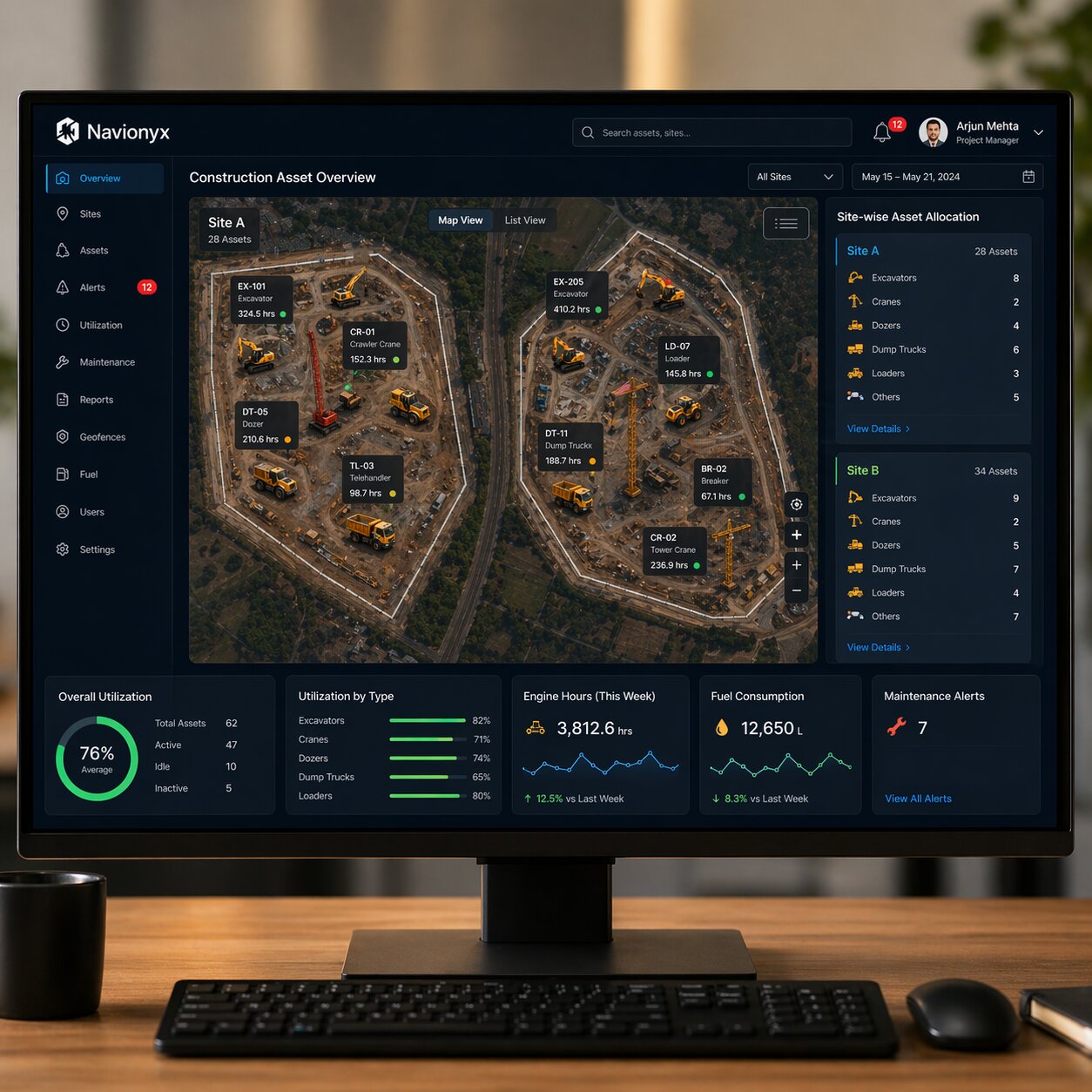 Construction Asset Dashboard