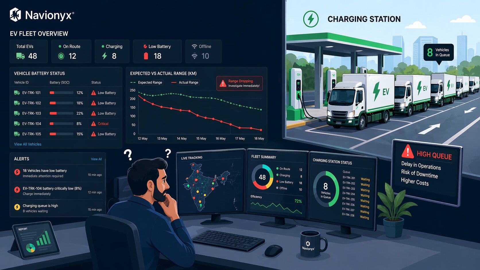 EV Fleet Dashboard Navionyx