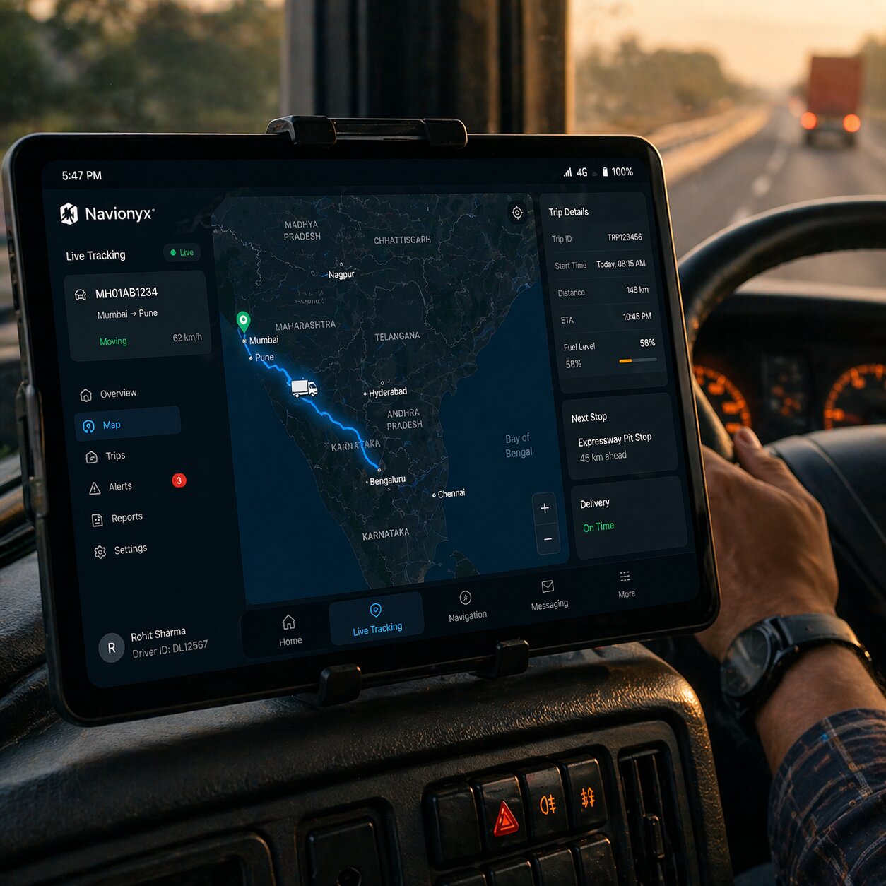Live Fleet Tracking Navionyx