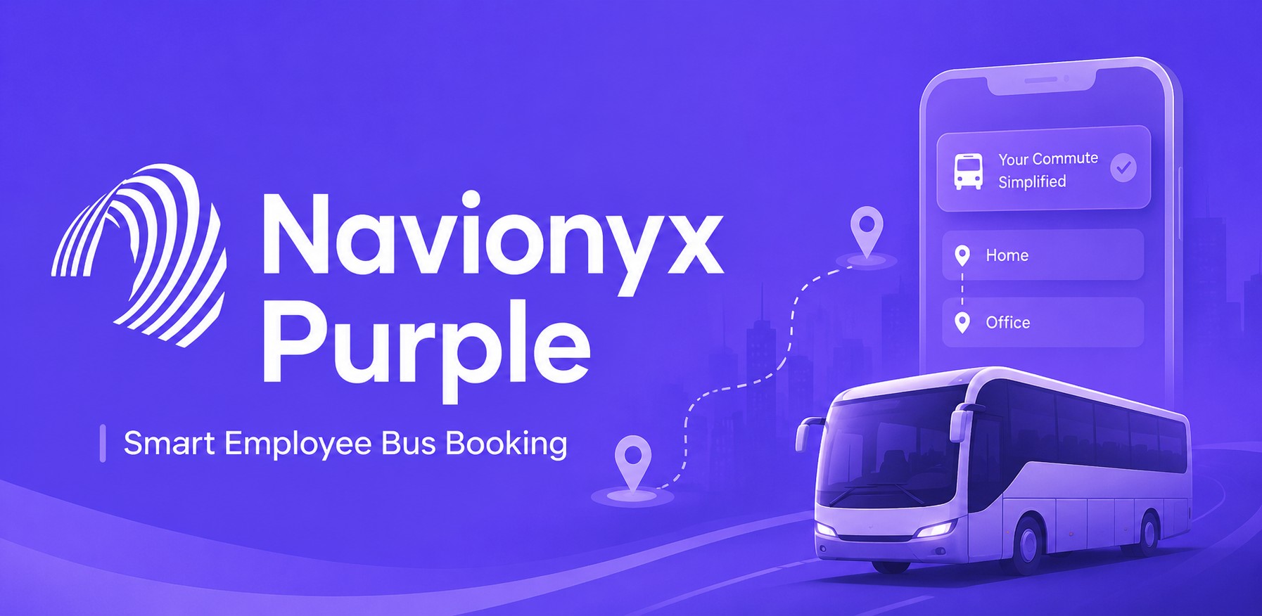 Navionyx Purple employee bus booking app