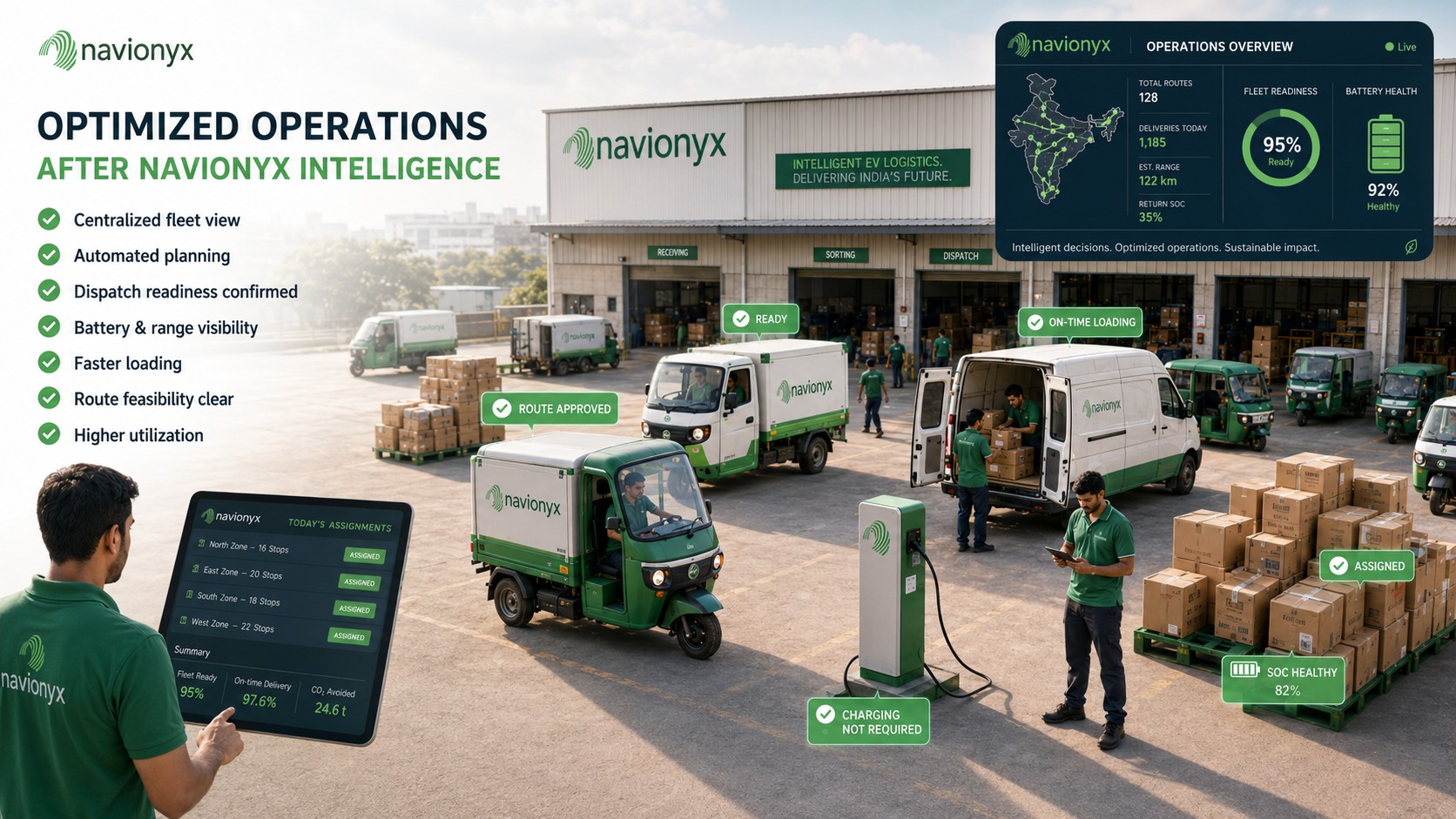 EV last mile delivery operations after Navionyx intelligence