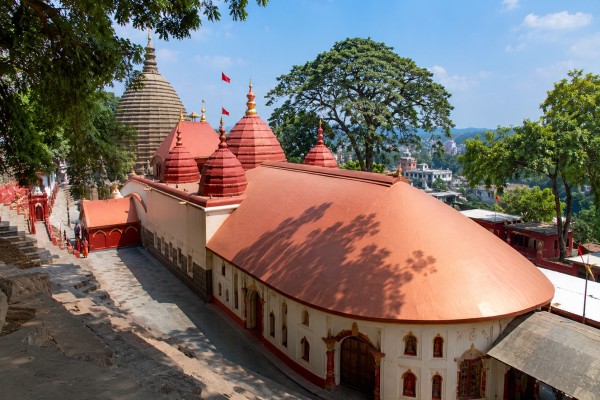 Assam VLTD installation coverage card highlighting Kamakhya Temple.