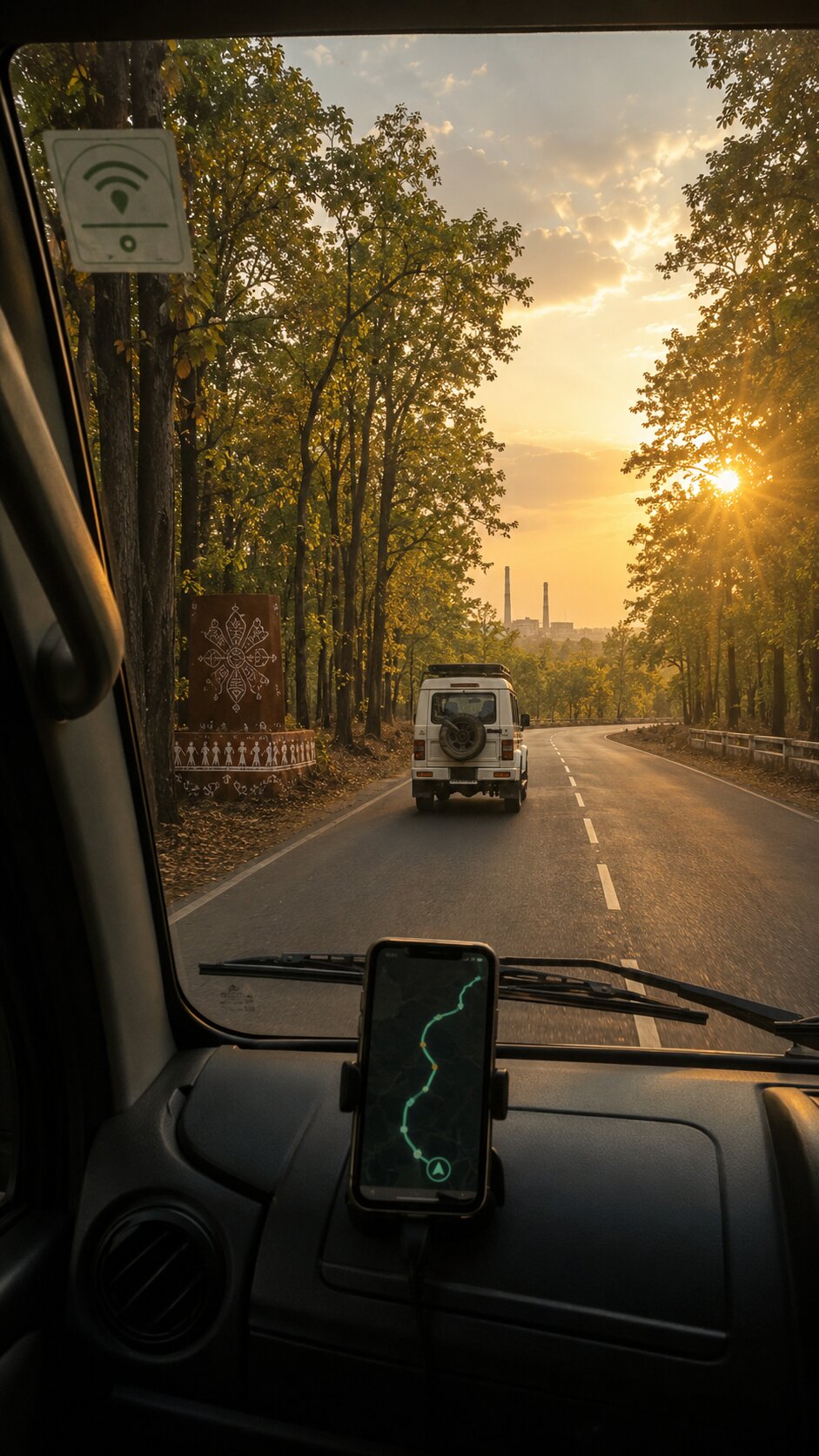 Chhattisgarh road and transport visual representing VLTD installation coverage