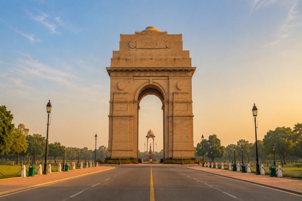 Delhi NCR VLTD installation coverage card highlighting India Gate.