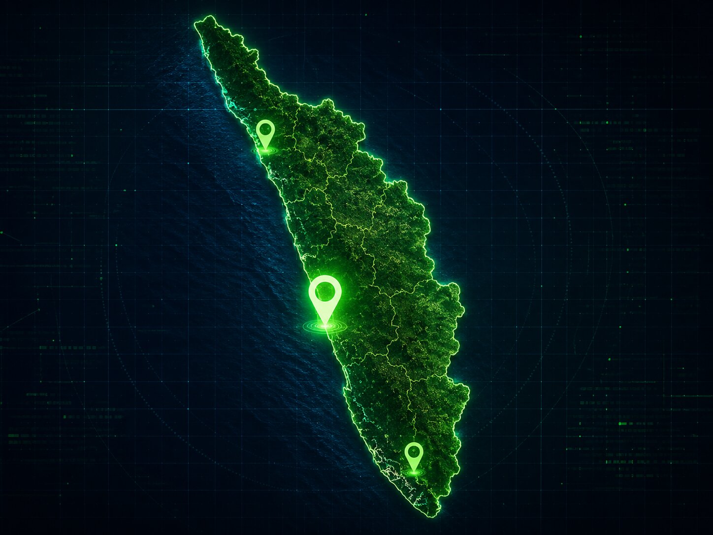 Kerala VLTD installation coverage map