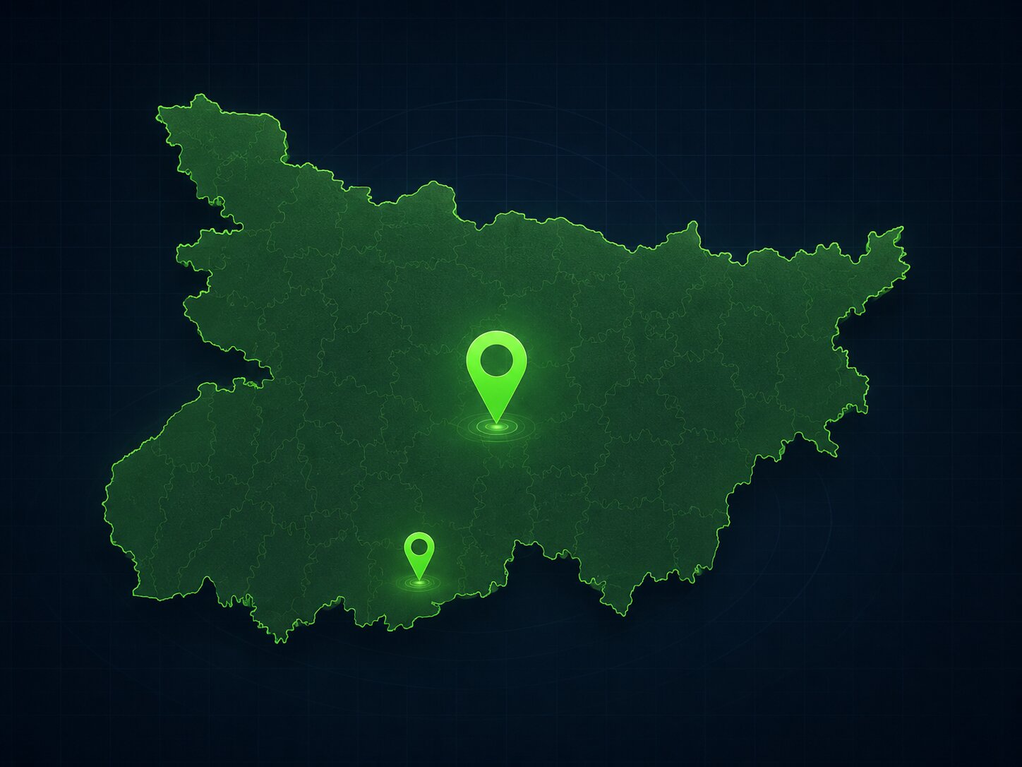 Bihar VLTD installation coverage map