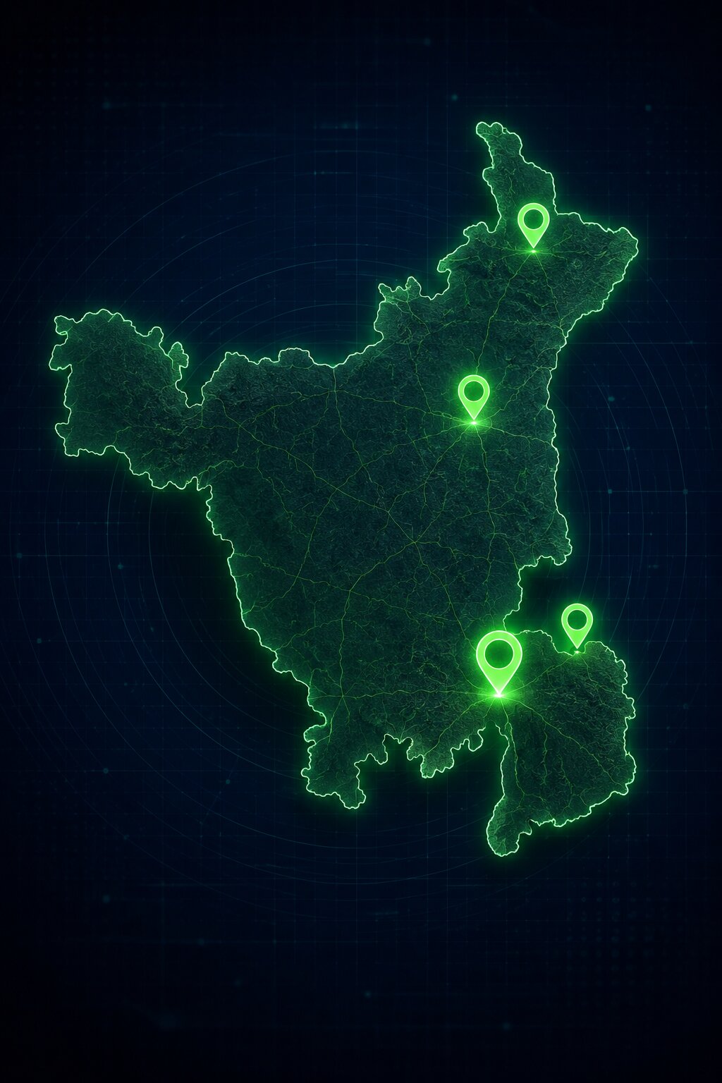 Haryana VLTD installation coverage map