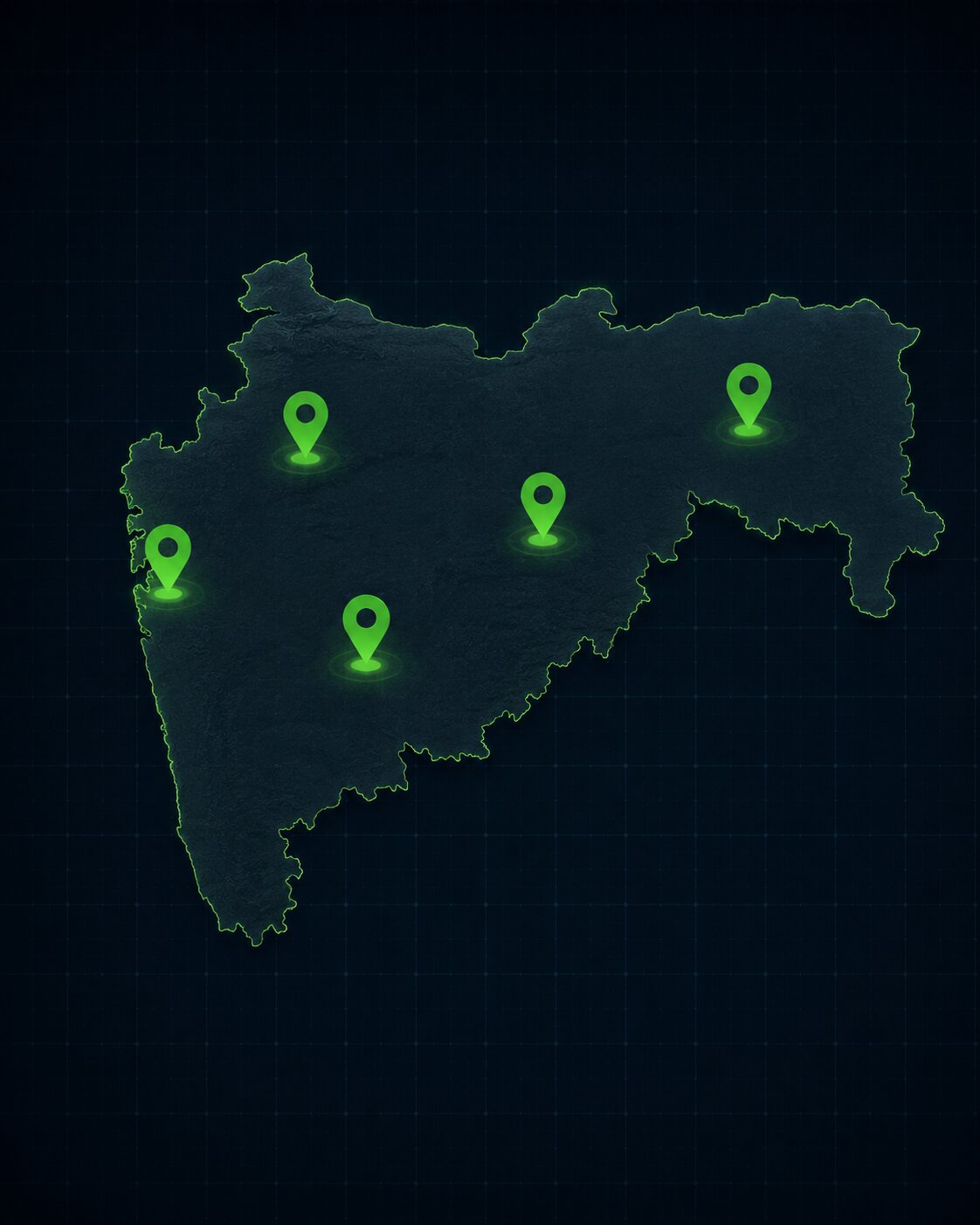 Main cities in Maharashtra for VLTD installation coverage