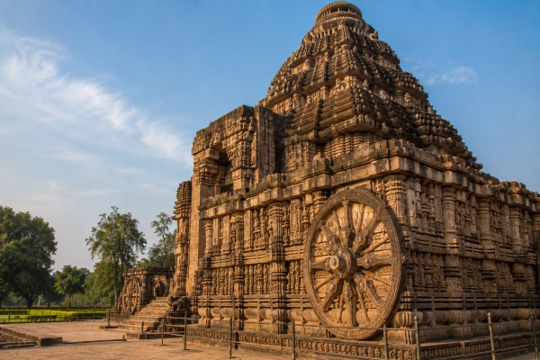 Odisha VLTD installation coverage card highlighting Konark Sun Temple.
