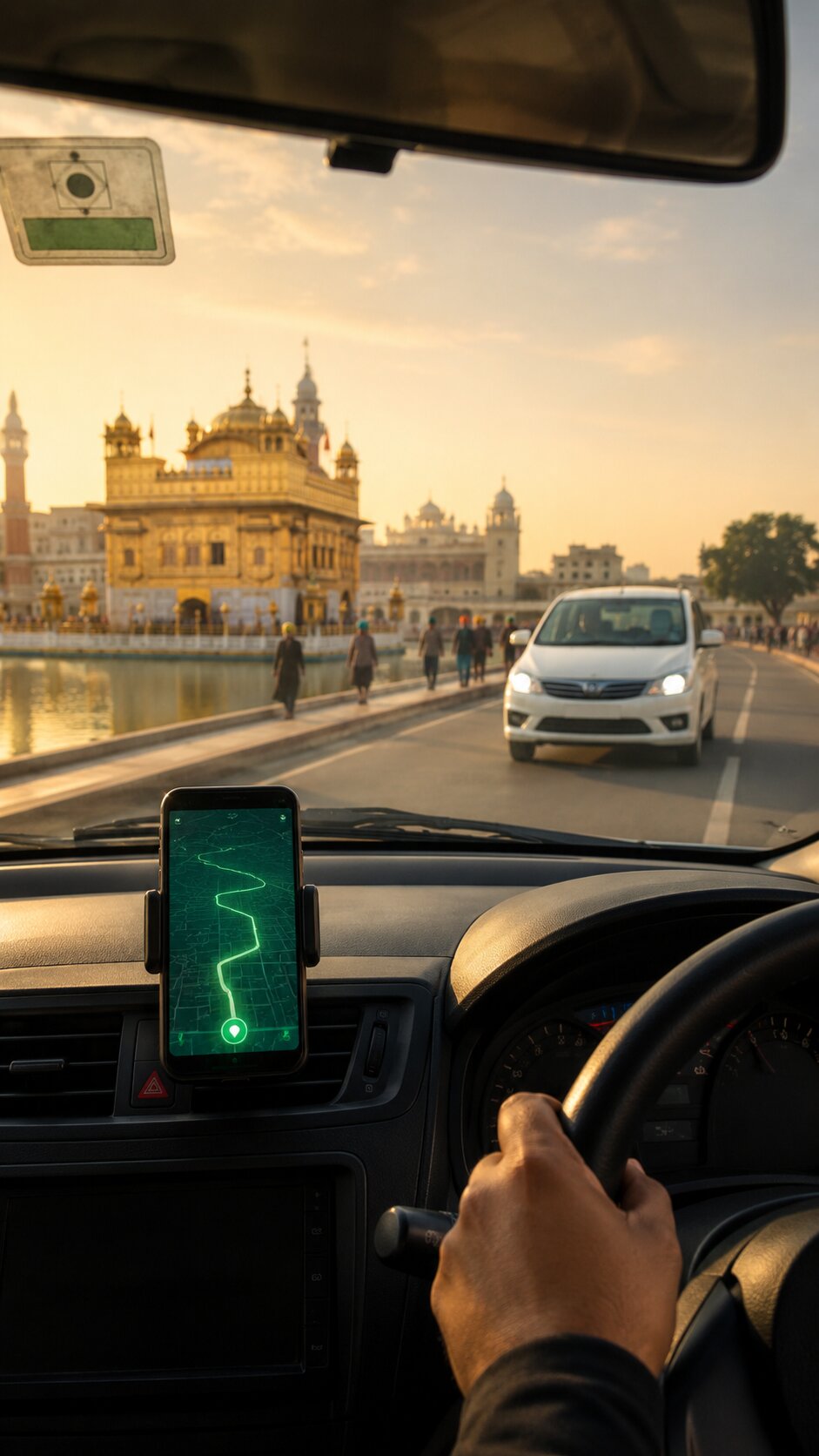 VLTD installation visual for Punjab taxis and commercial vehicles