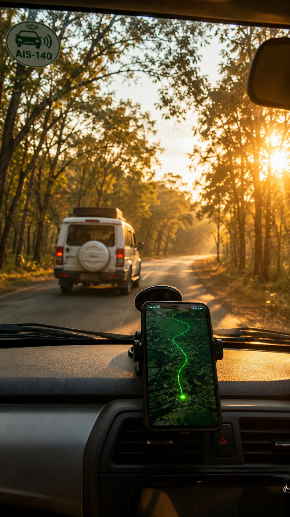 Madhya Pradesh road and transport visual representing VLTD installation coverage