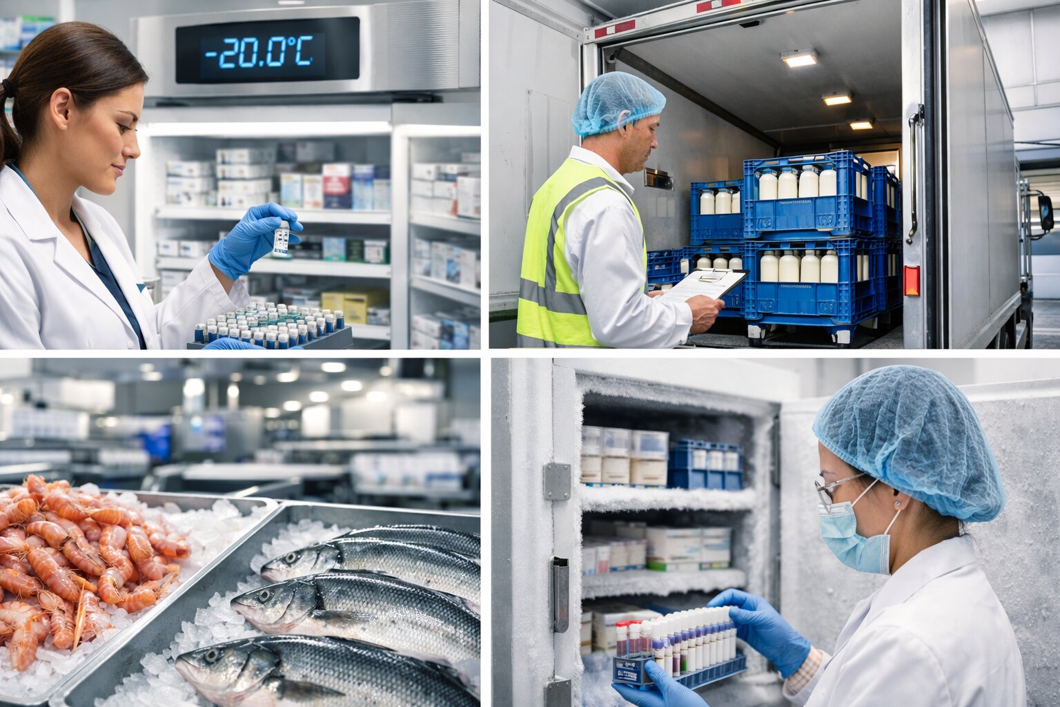 Cold chain use cases in pharma dairy seafood and biotech industries