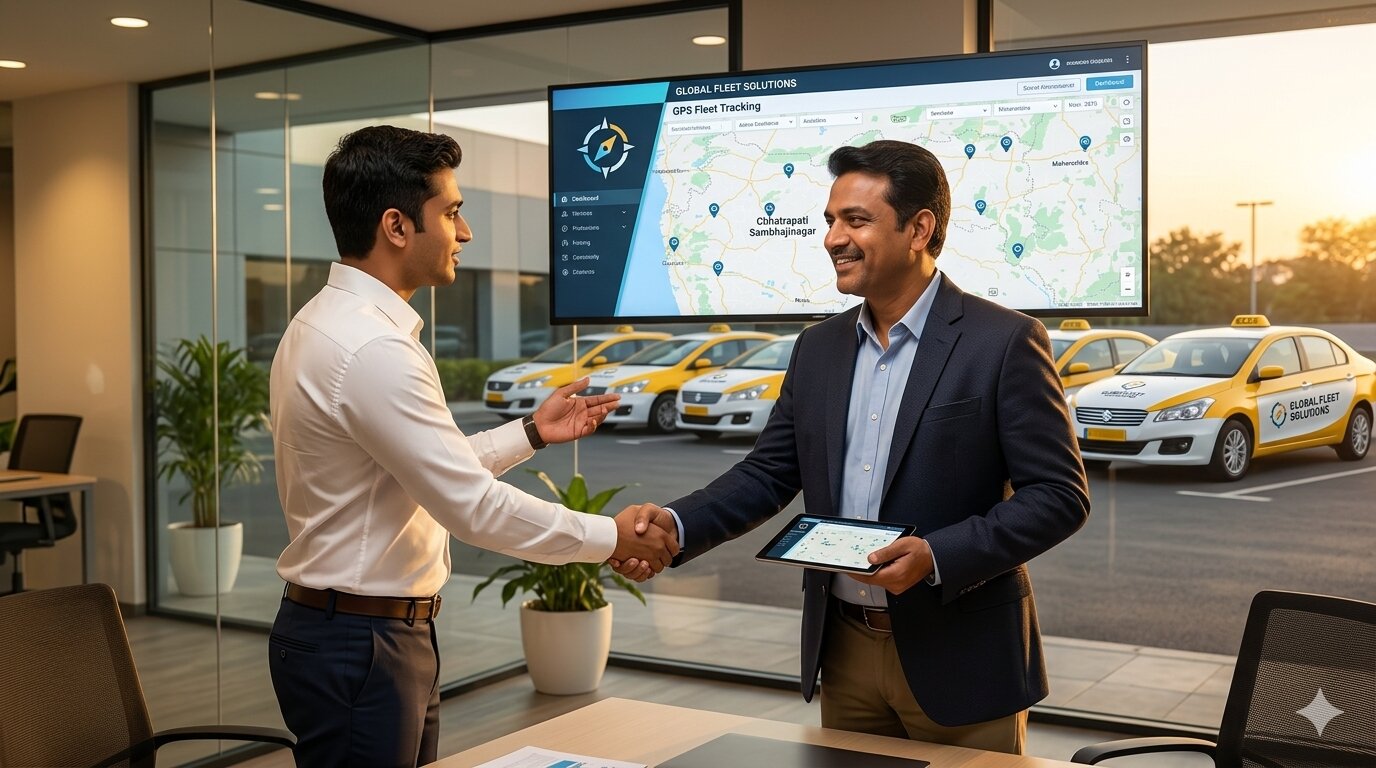 Transport business owner launching branded GPS fleet app