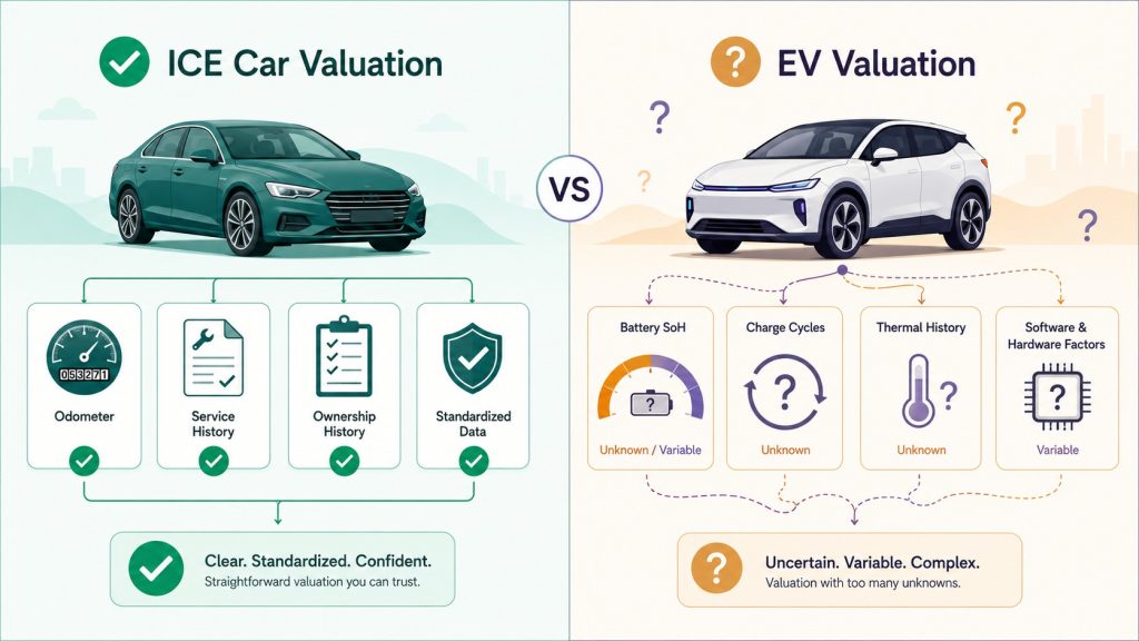 ICE vs EV Valuation Comparison