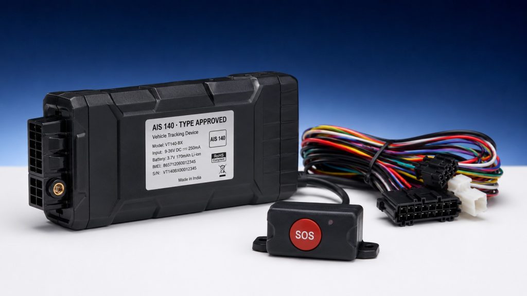 AIS 140 GPS Tracking Device with SOS Panic Button